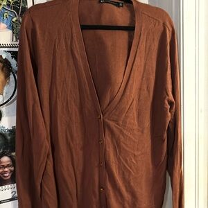 Cardigan size label:XXL color:Brown